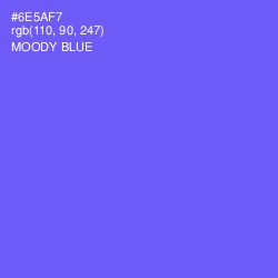 #6E5AF7 - Moody Blue Color Image