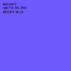 #6E5AFC - Moody Blue Color Image