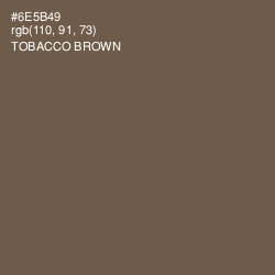 #6E5B49 - Tobacco Brown Color Image