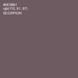 #6E5B61 - Scorpion Color Image