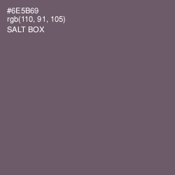 #6E5B69 - Salt Box Color Image