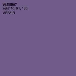 #6E5B87 - Affair Color Image