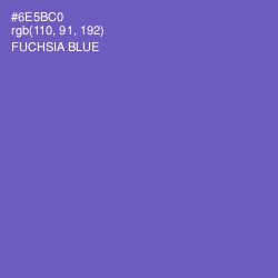 #6E5BC0 - Fuchsia Blue Color Image