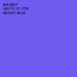 #6E5BEF - Moody Blue Color Image