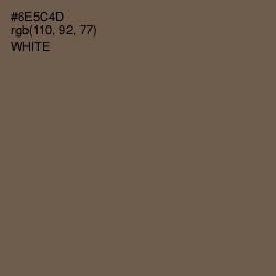 #6E5C4D - Tobacco Brown Color Image