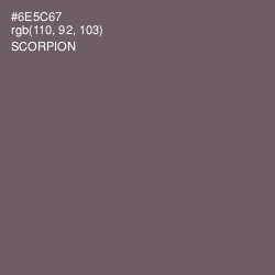 #6E5C67 - Scorpion Color Image