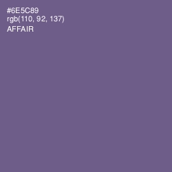 #6E5C89 - Affair Color Image