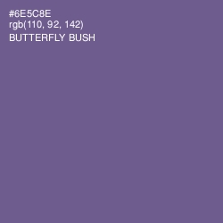 #6E5C8E - Butterfly Bush Color Image