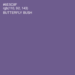 #6E5C8F - Butterfly Bush Color Image