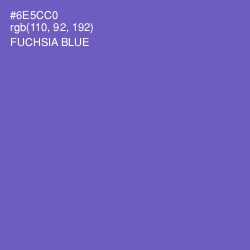 #6E5CC0 - Fuchsia Blue Color Image