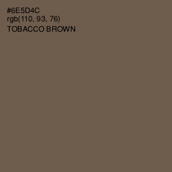 #6E5D4C - Tobacco Brown Color Image