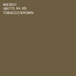 #6E5E41 - Tobacco Brown Color Image