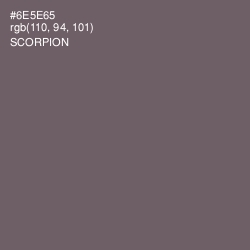 #6E5E65 - Scorpion Color Image