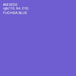 #6E5ED2 - Fuchsia Blue Color Image