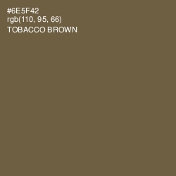 #6E5F42 - Tobacco Brown Color Image