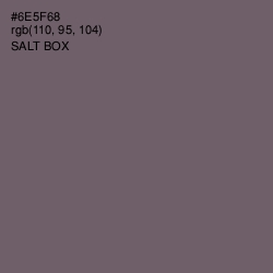 #6E5F68 - Salt Box Color Image