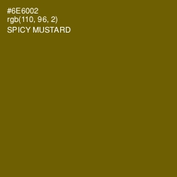 #6E6002 - Spicy Mustard Color Image