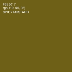 #6E6017 - Spicy Mustard Color Image