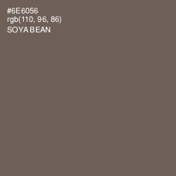 #6E6056 - Soya Bean Color Image