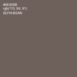 #6E605B - Soya Bean Color Image