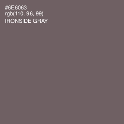 #6E6063 - Ironside Gray Color Image