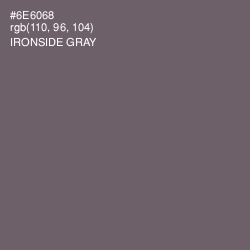 #6E6068 - Ironside Gray Color Image