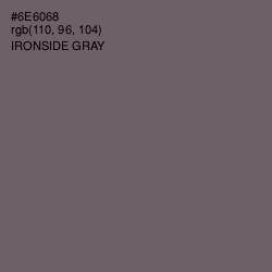 #6E6068 - Ironside Gray Color Image