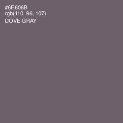 #6E606B - Dove Gray Color Image