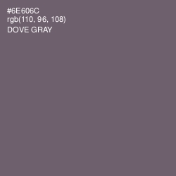 #6E606C - Dove Gray Color Image