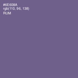 #6E608A - Rum Color Image
