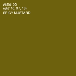 #6E610D - Spicy Mustard Color Image