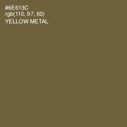 #6E613C - Yellow Metal Color Image