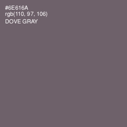 #6E616A - Dove Gray Color Image