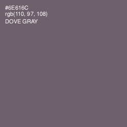 #6E616C - Dove Gray Color Image