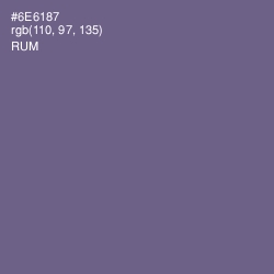 #6E6187 - Rum Color Image