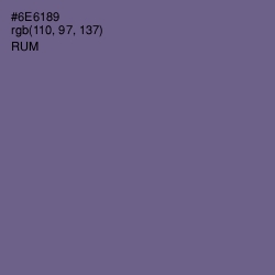 #6E6189 - Rum Color Image