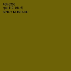 #6E6206 - Spicy Mustard Color Image