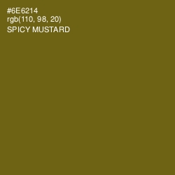 #6E6214 - Spicy Mustard Color Image