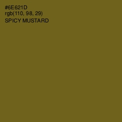 #6E621D - Spicy Mustard Color Image