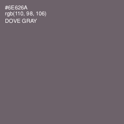 #6E626A - Dove Gray Color Image