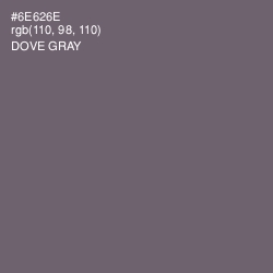 #6E626E - Dove Gray Color Image
