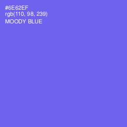#6E62EF - Moody Blue Color Image