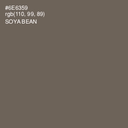 #6E6359 - Soya Bean Color Image