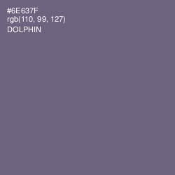 #6E637F - Dolphin Color Image