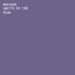 #6E638A - Rum Color Image