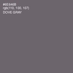 #6E646B - Dove Gray Color Image