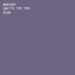 #6E6481 - Rum Color Image