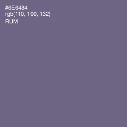 #6E6484 - Rum Color Image