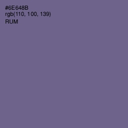 #6E648B - Rum Color Image