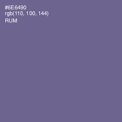 #6E6490 - Rum Color Image